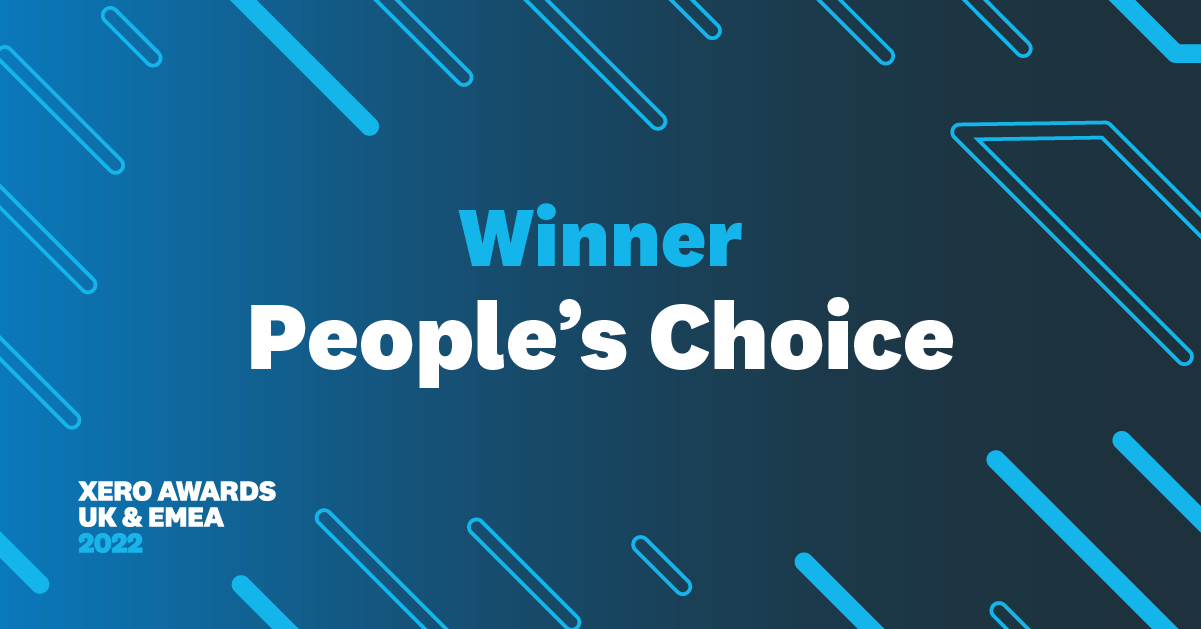 Jayne Waugh from Northern Accountants winner of Xero's People's Choice award